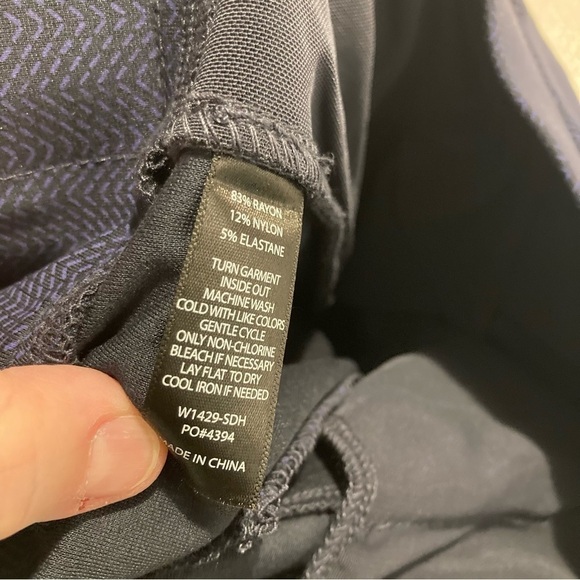 BETABRAND Sz XL Petite Herringbone Like Pattern Career Casual Pants Trousers - Picture 10 of 12